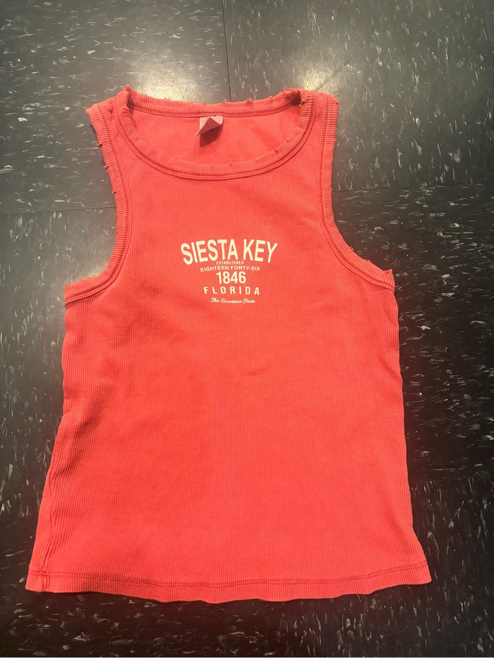 Siesta Key Graphic Coral Tank Top